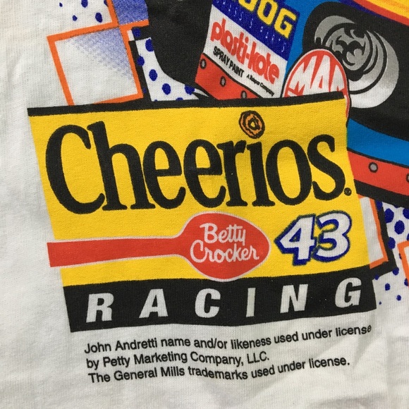 John Andretti NASCAR T Shirt #43 NWOT Rare - Picture 5 of 6